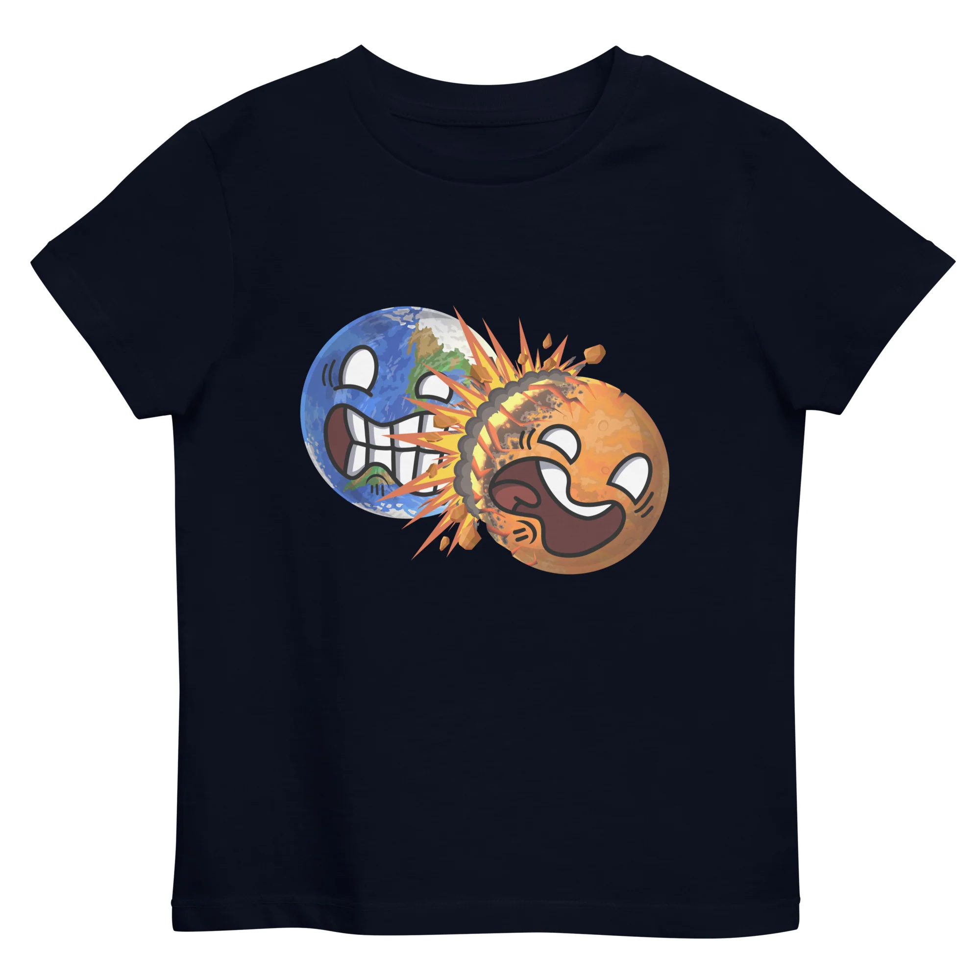 Colliding Planets Eco Kids Tee - Image 13