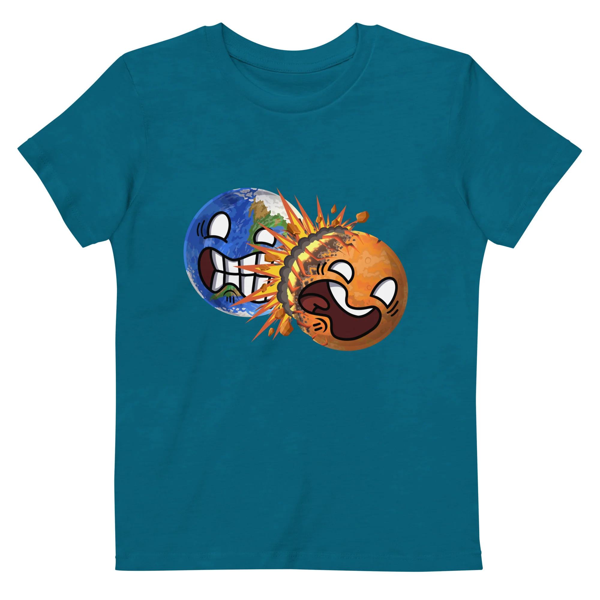 Colliding Planets Eco Kids Tee - Image 15