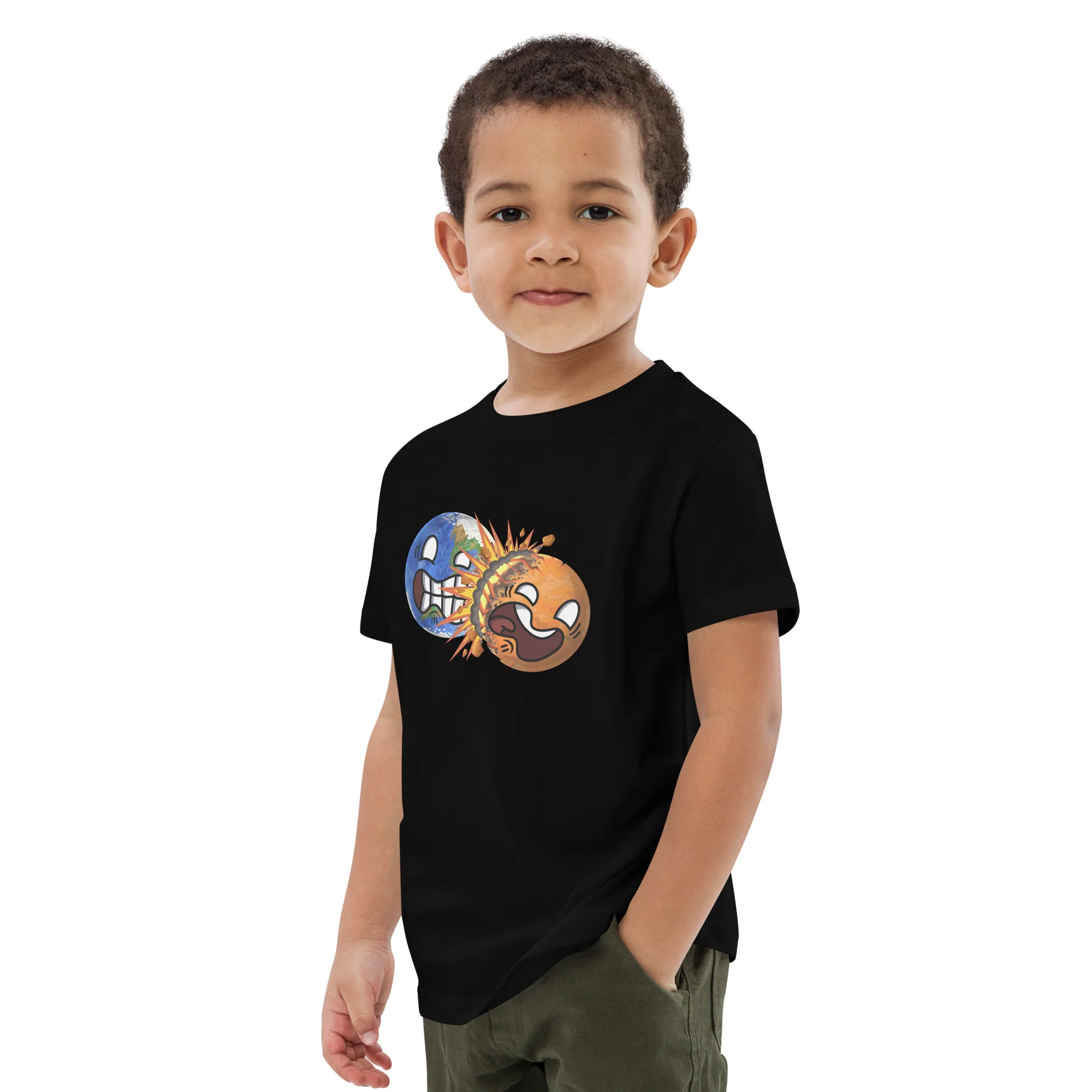 Colliding Planets Eco Kids Tee - Image 18