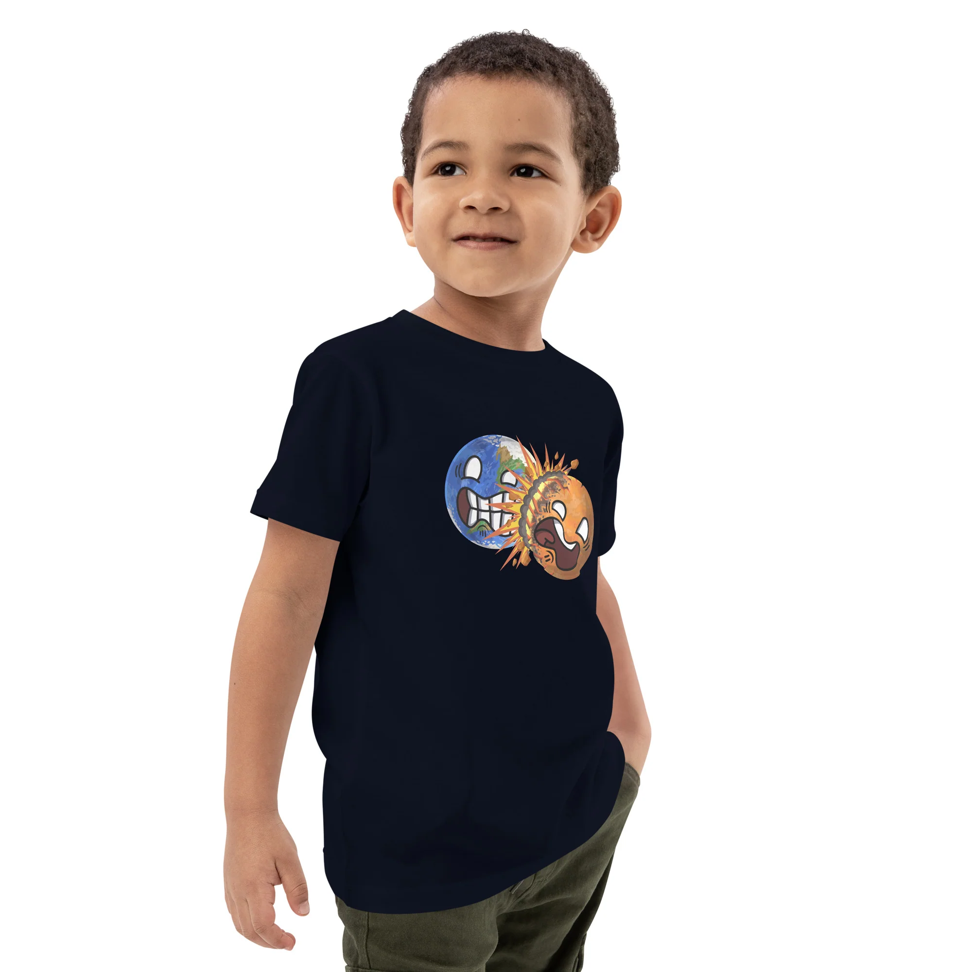 Colliding Planets Eco Kids Tee - Image 20