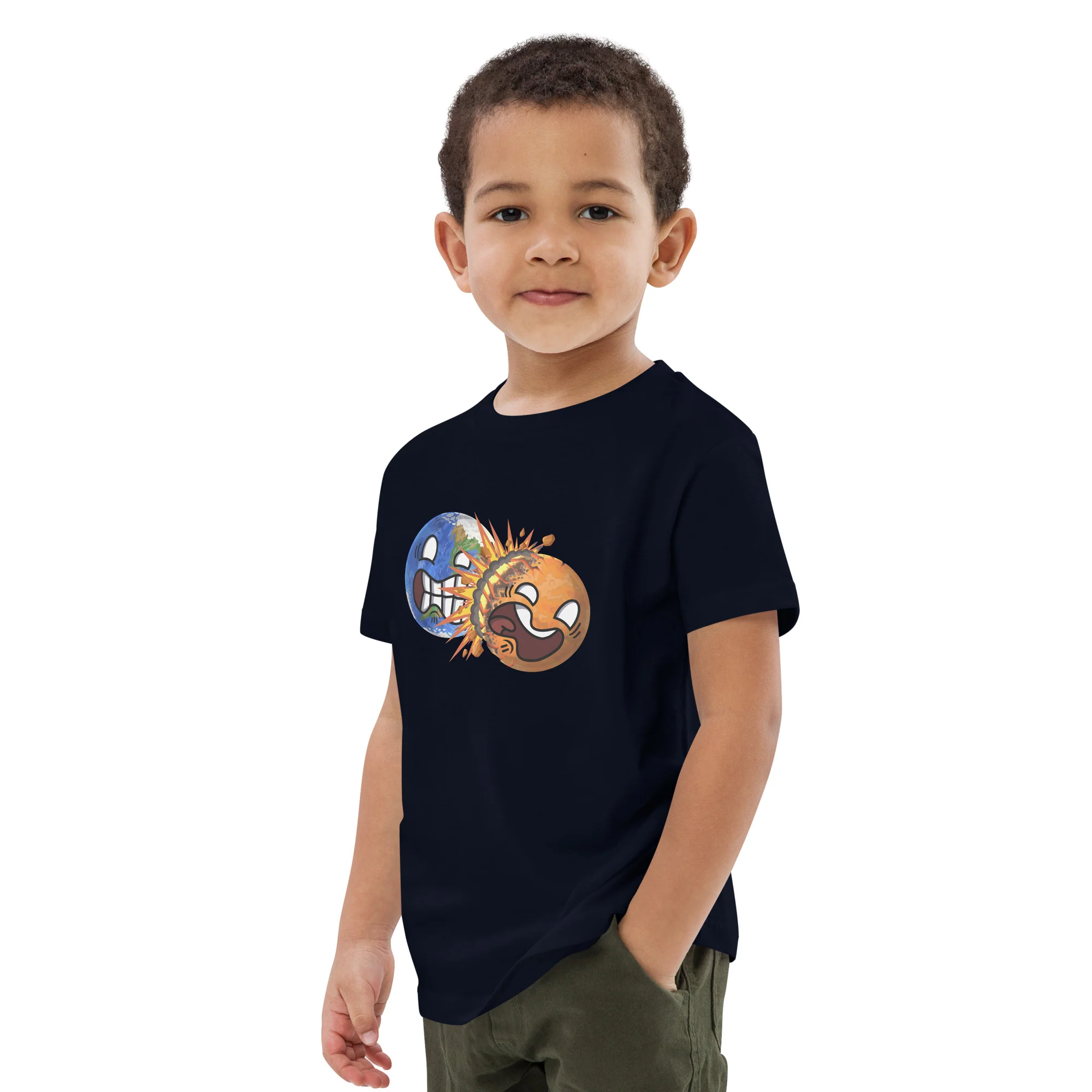 Colliding Planets Eco Kids Tee - Image 21