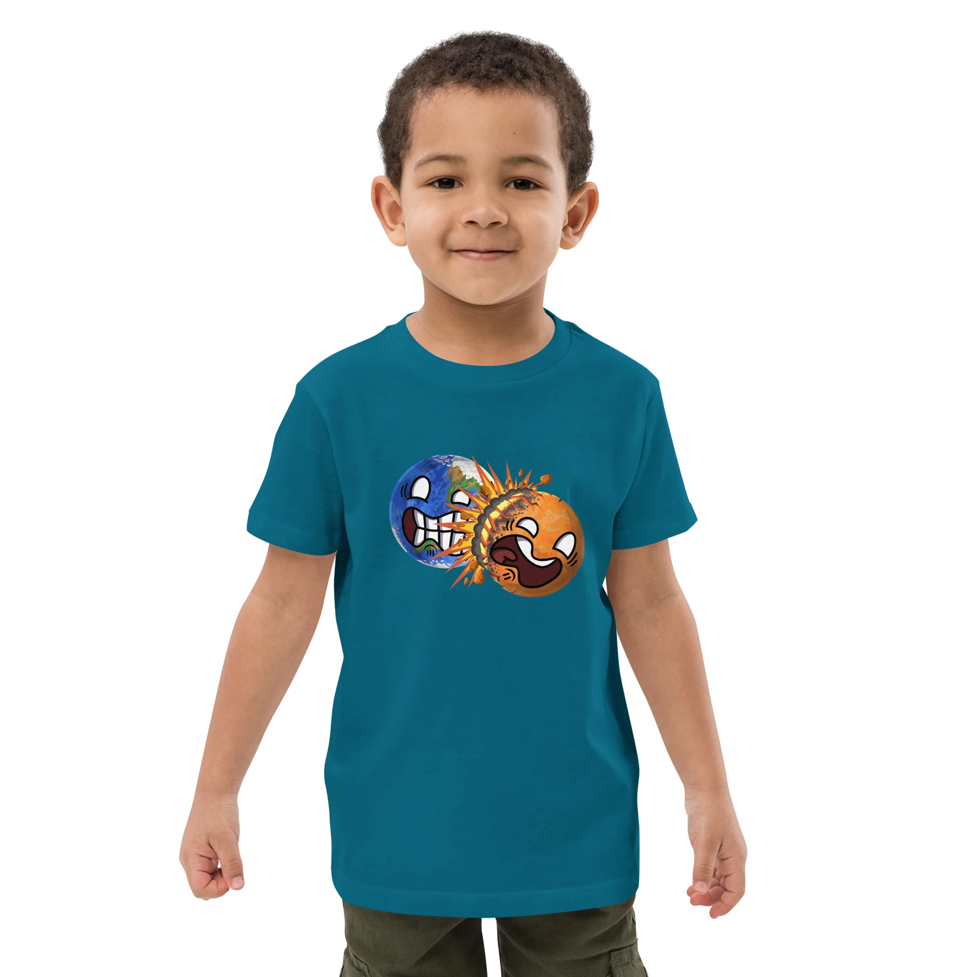 Colliding Planets Eco Kids Tee - Image 22