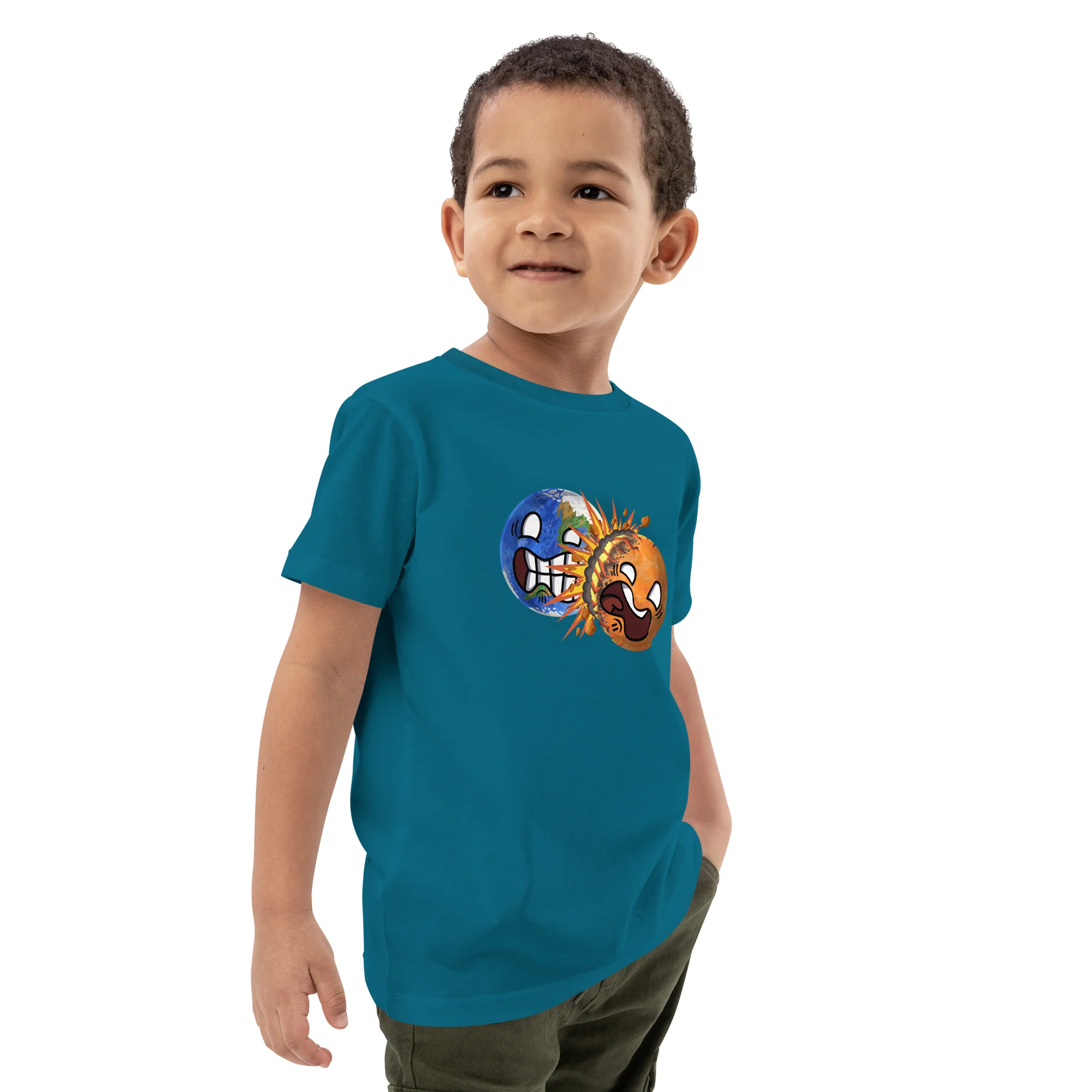 Colliding Planets Eco Kids Tee - Image 23