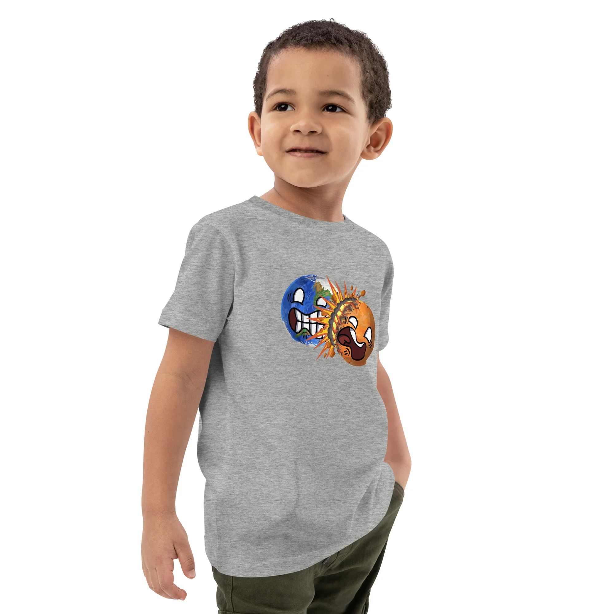 Colliding Planets Eco Kids Tee - Image 26