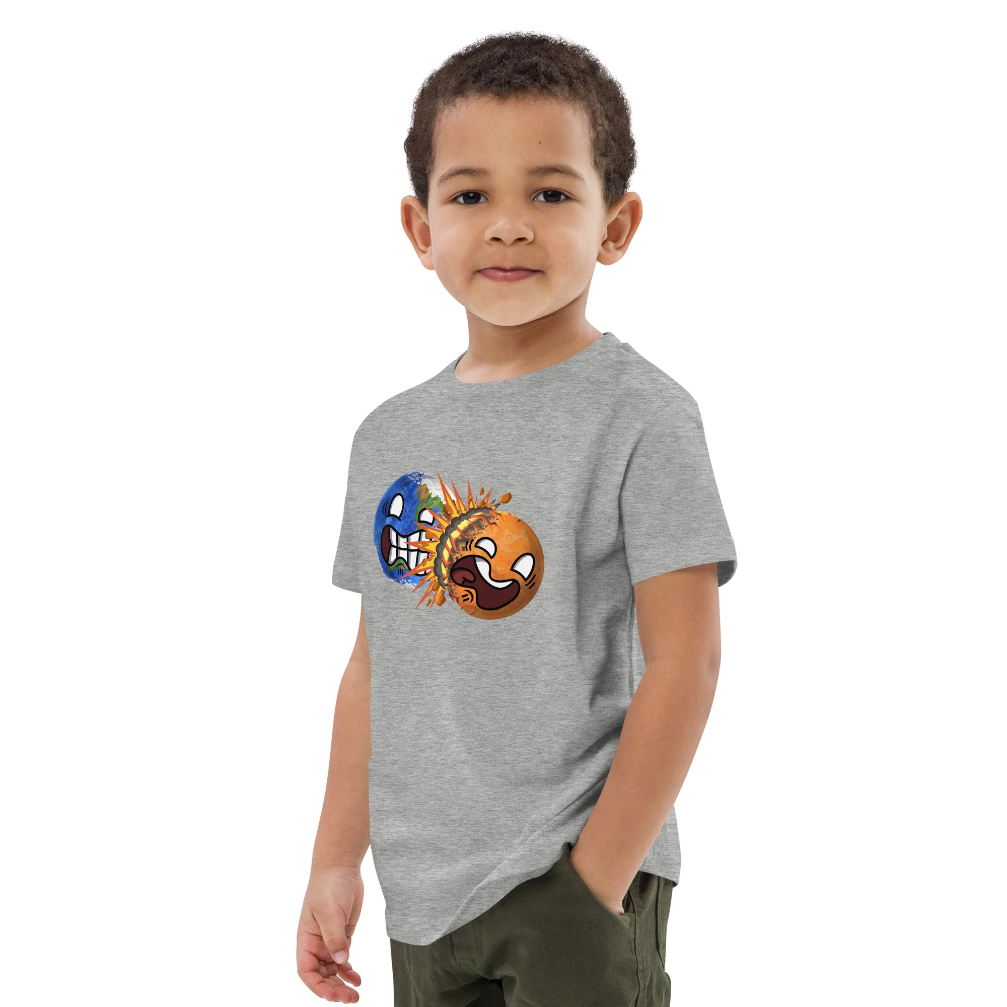Colliding Planets Eco Kids Tee - Image 27
