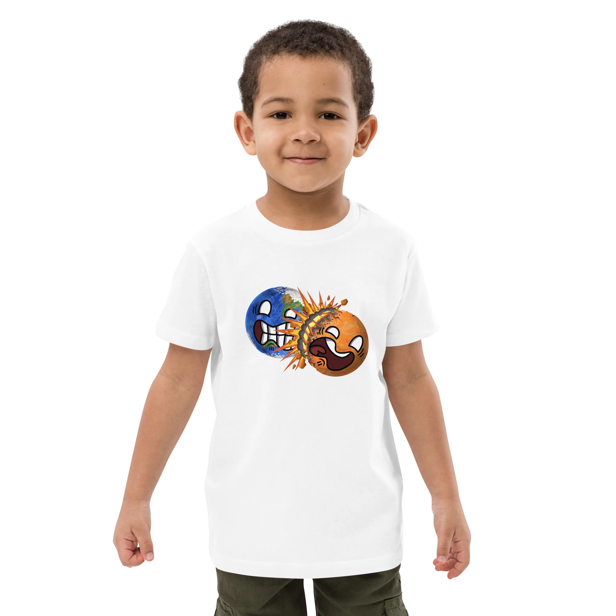 Colliding Planets Eco Kids Tee - Image 28