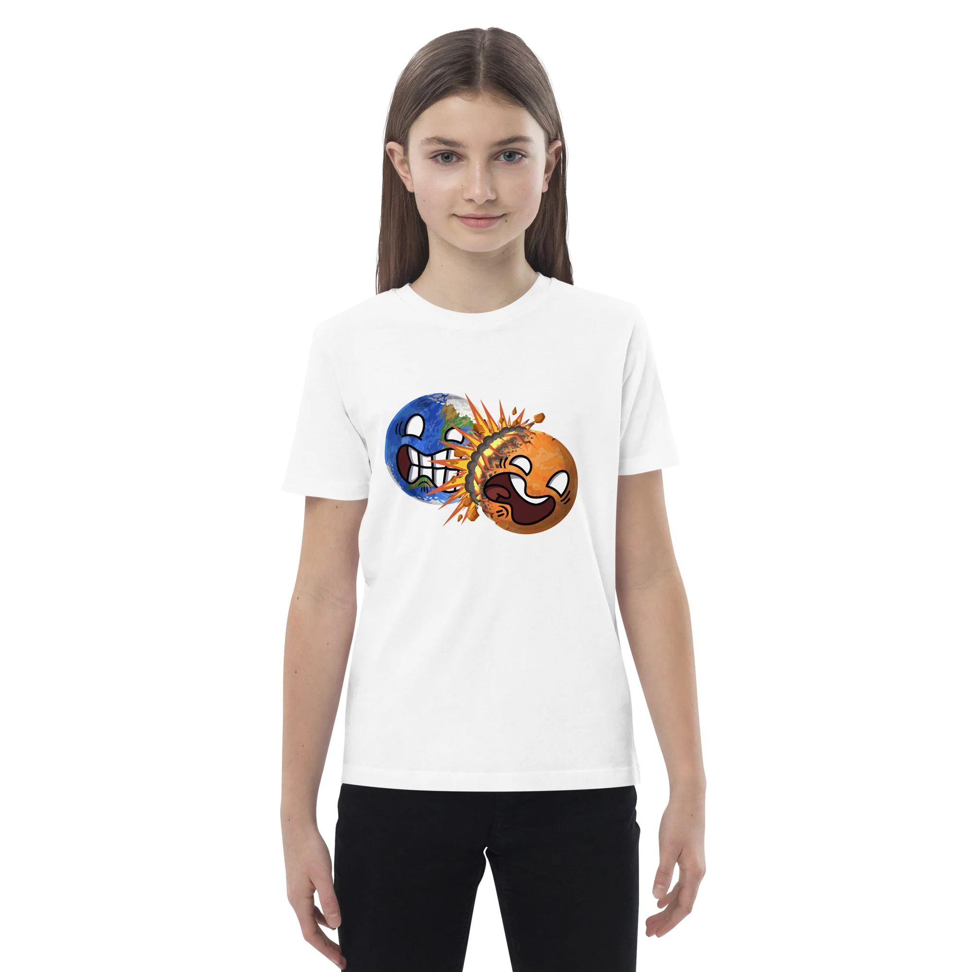 Colliding Planets Eco Kids Tee - Image 6