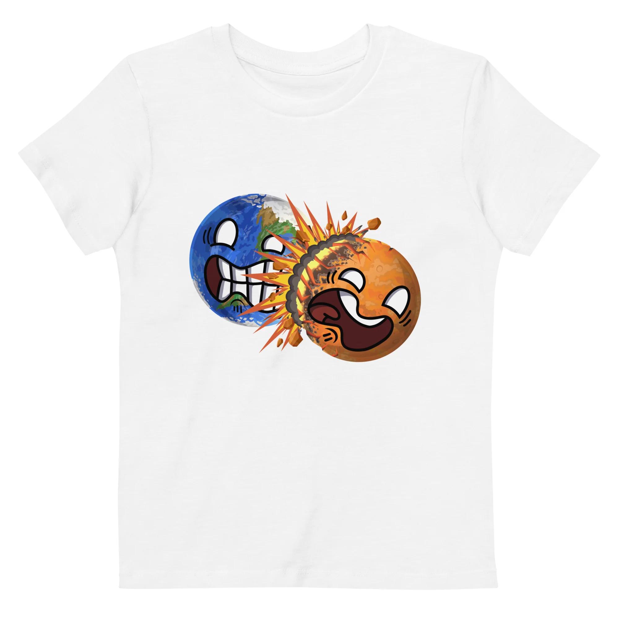 Colliding Planets Eco Kids Tee - Image 7